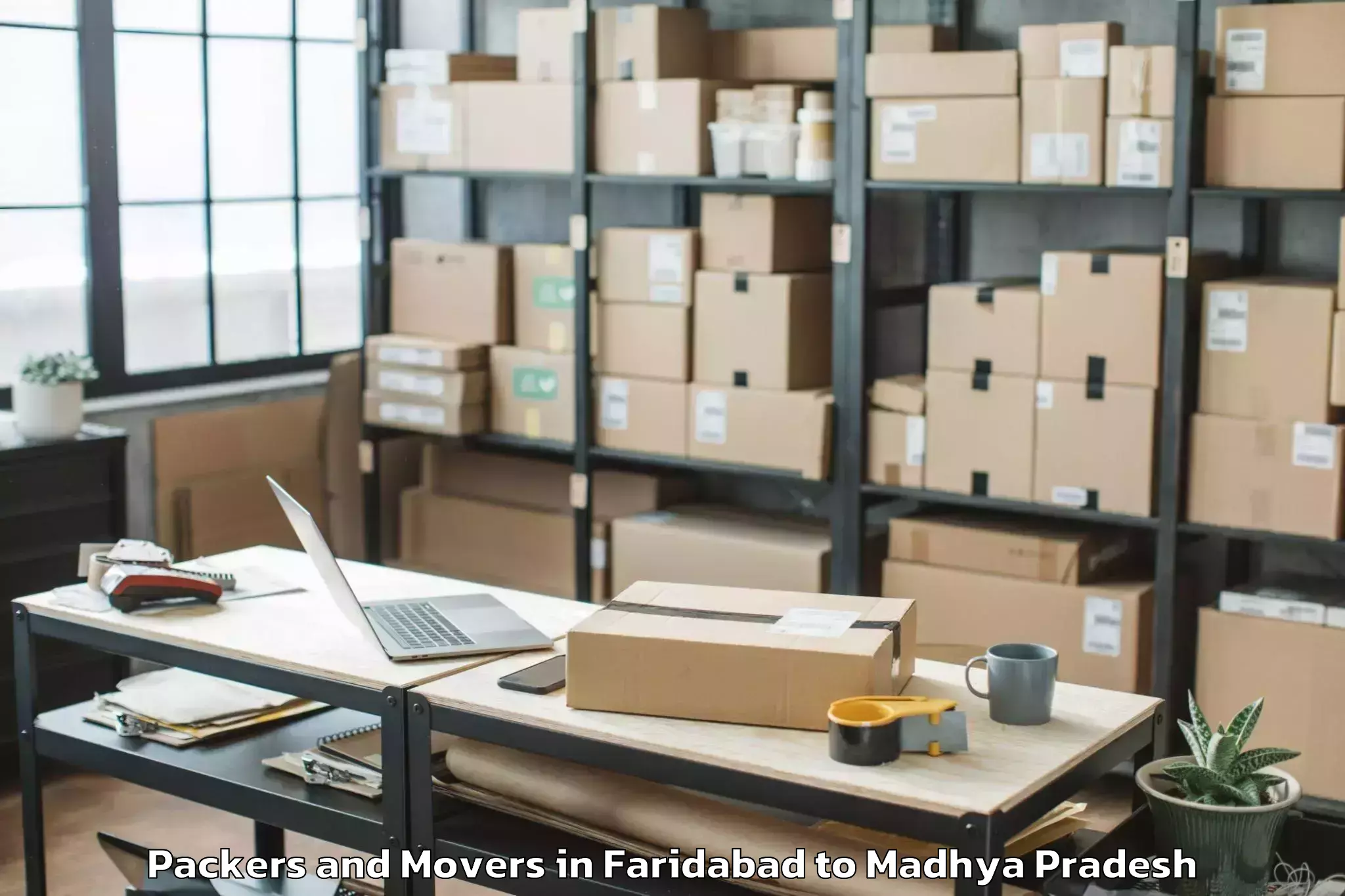 Easy Faridabad to Jiwaji University Gwalior Packers And Movers Booking